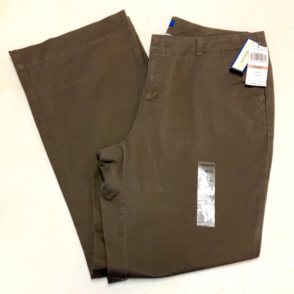 Dockers Brown Boot Cut Flare Pants Casual